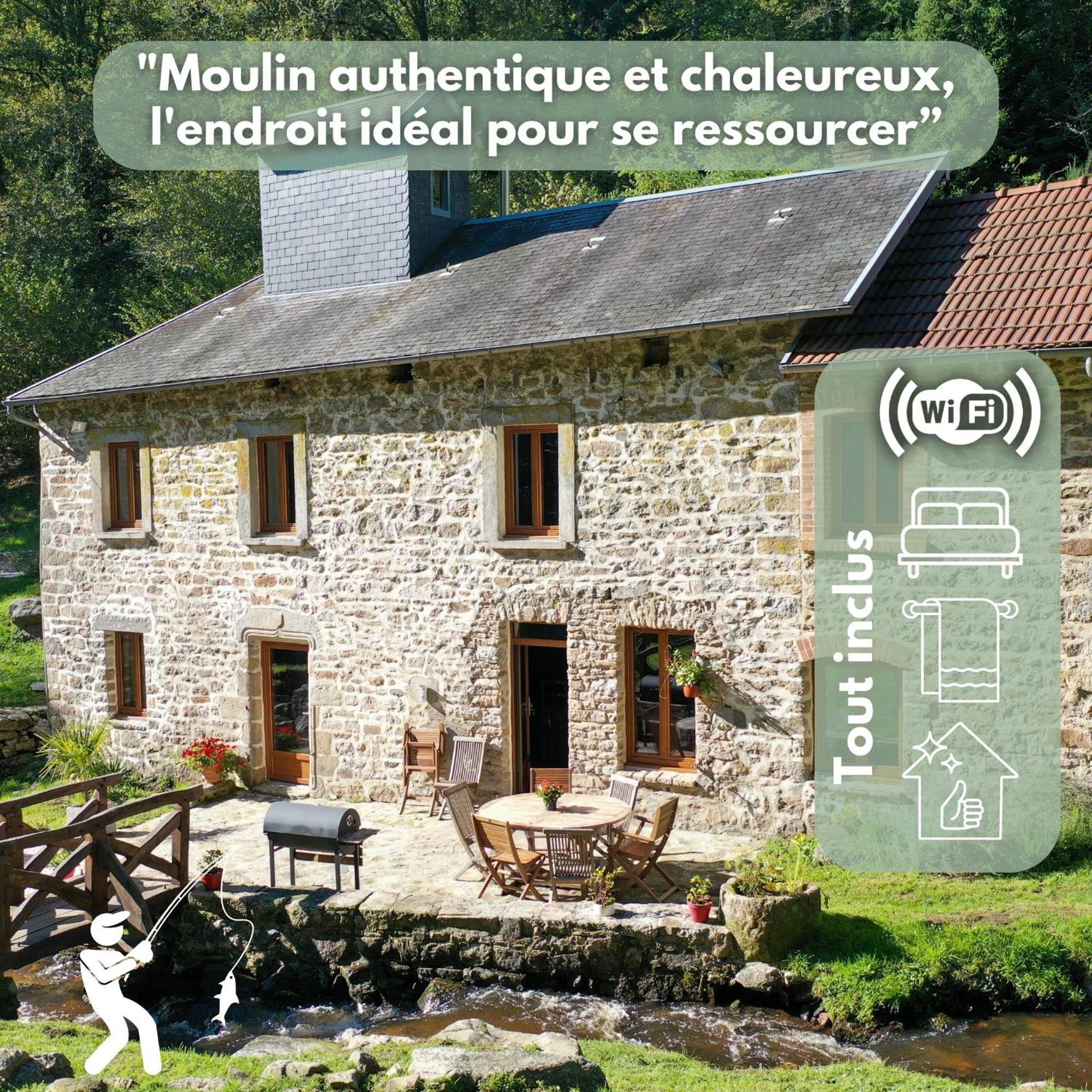 Authentique Moulin Tout Inclus-Moulin De Lavaugarde Thauron Esterno foto